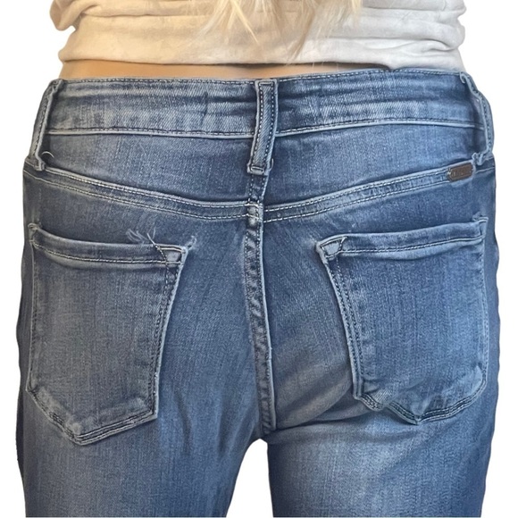 Kancan Skinny Jeans with Raw Edge Leg Openings - Picture 6 of 11